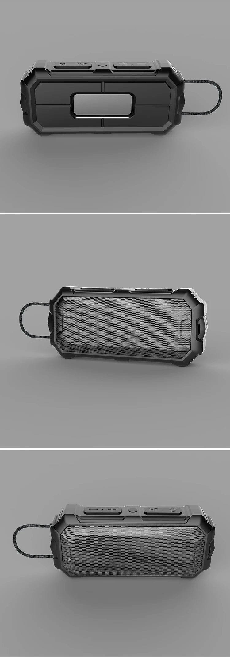 Private Model Subwoofer Soundbox Player Mini All Plastic Box Bluetooth Wireless Trolley Speaker Mobile Phone Black Waterproof - ANKUX.COM