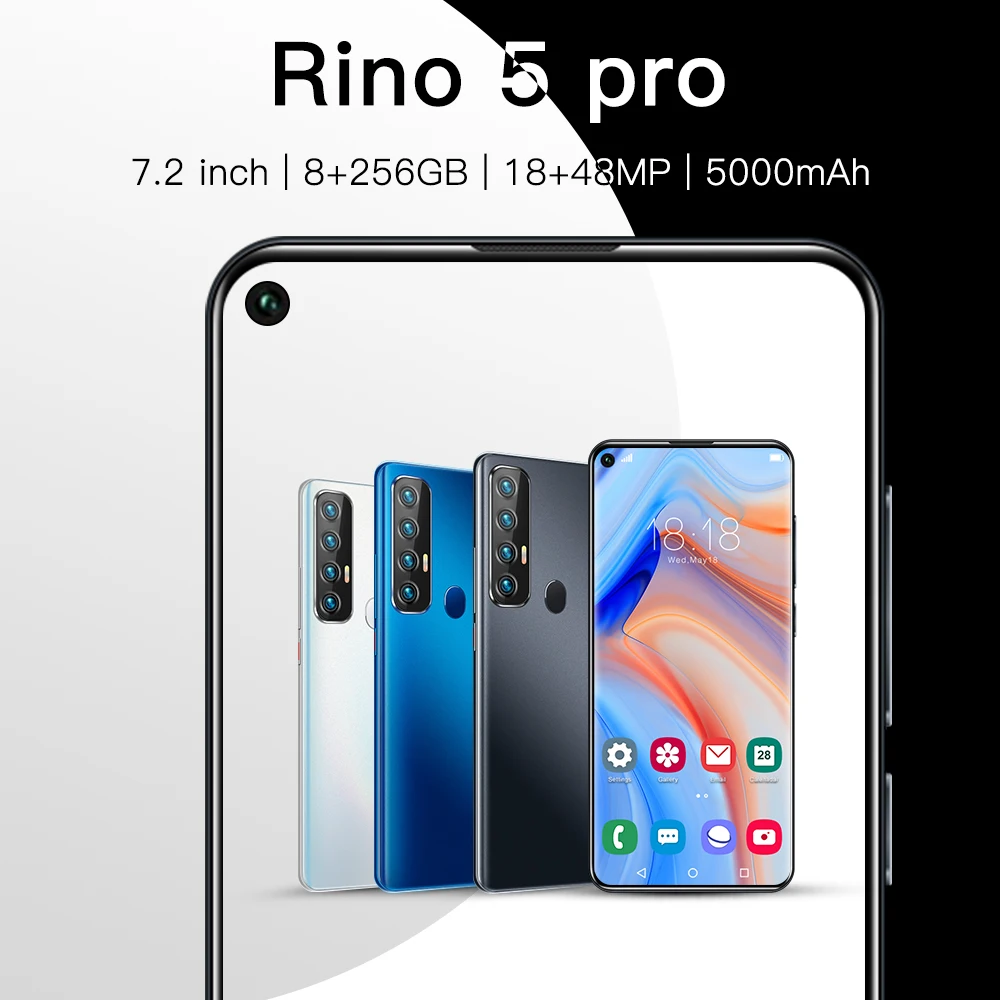 Ponsel Pintar 4g Android Ponsel Pintar Rino 5 Layar Besar Baru Tidak Terkunci Ukuran 7 2 Inci 8gb 256gb Buy Rino 5 5g 8g 256gb Smartphone Ponsel 7 2 Inci Layar Oled Dengan Harga