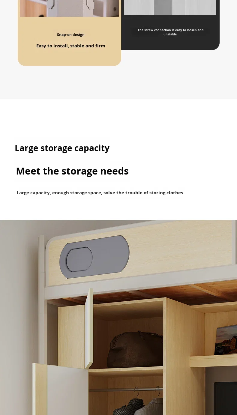 product dormitory queen size good quality loft bed hostel adult metal iron frame bunk beds with stairs for school use-12