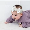 Hot sale Soft and light baby hair accessories organic nylon baby headband bow