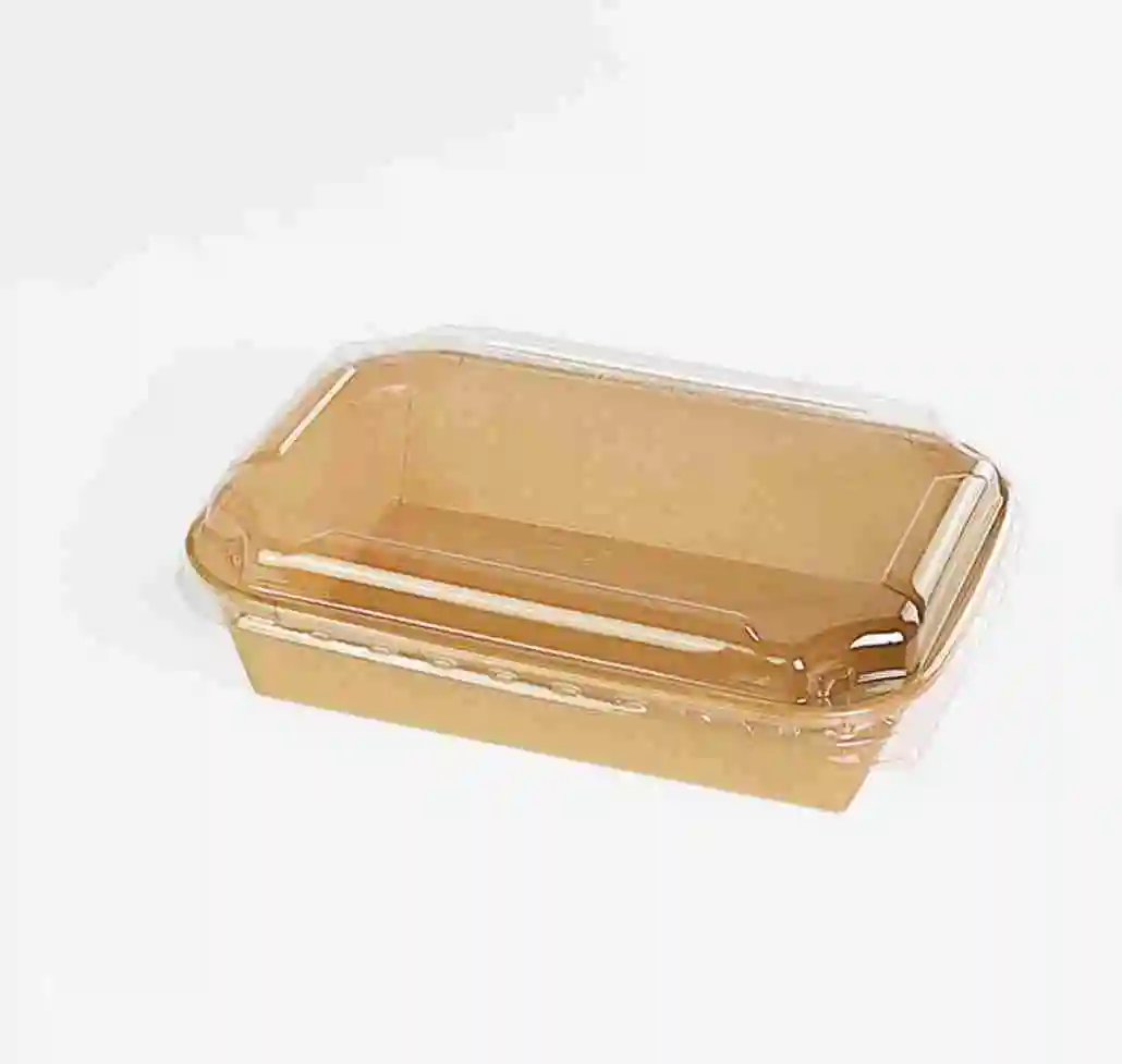 Disposable Brown Kraft Paper Commercial Takeaway Box Cover ...