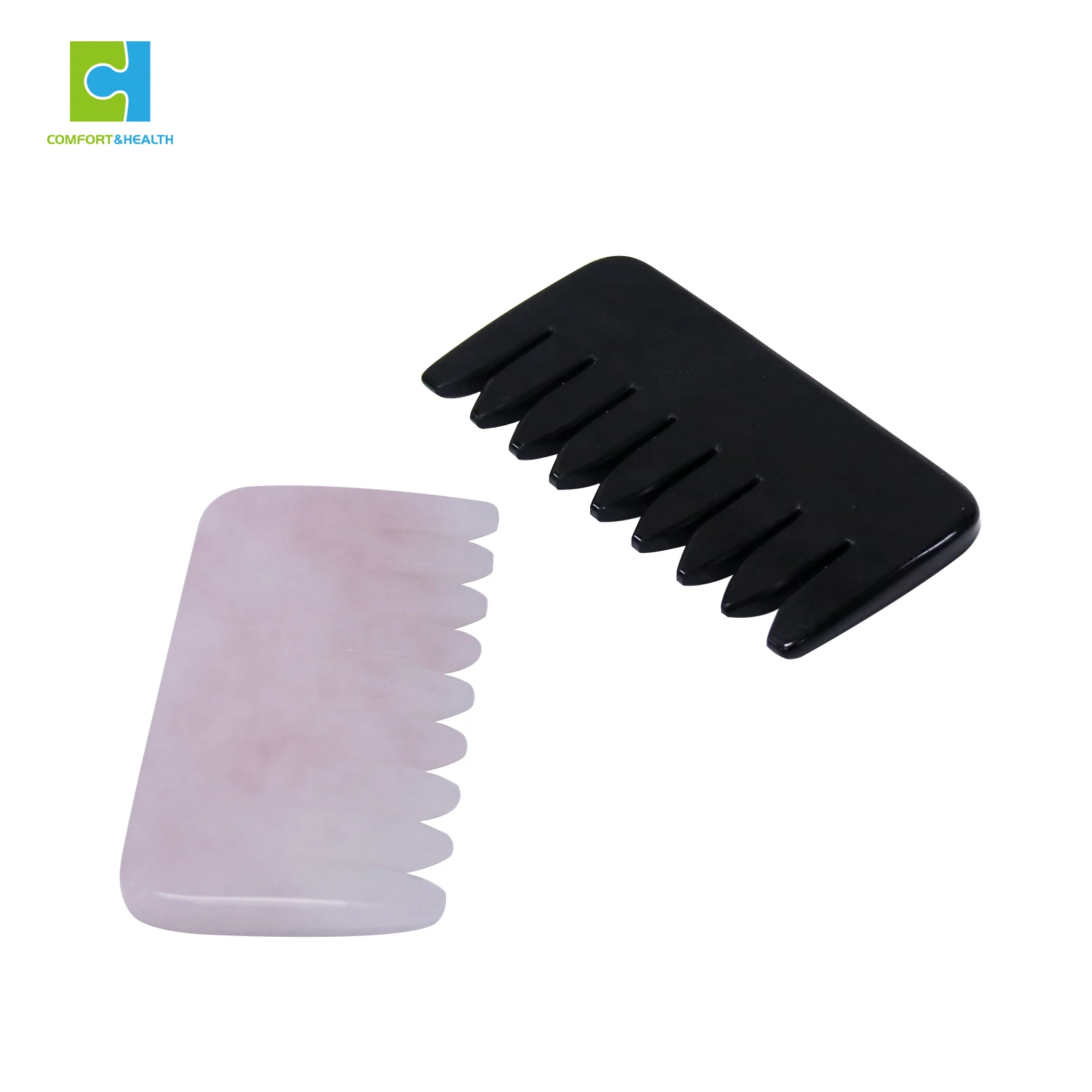 C&h Wholesale Custom Logo Wide Tooth Combs Stones Hair Combs With