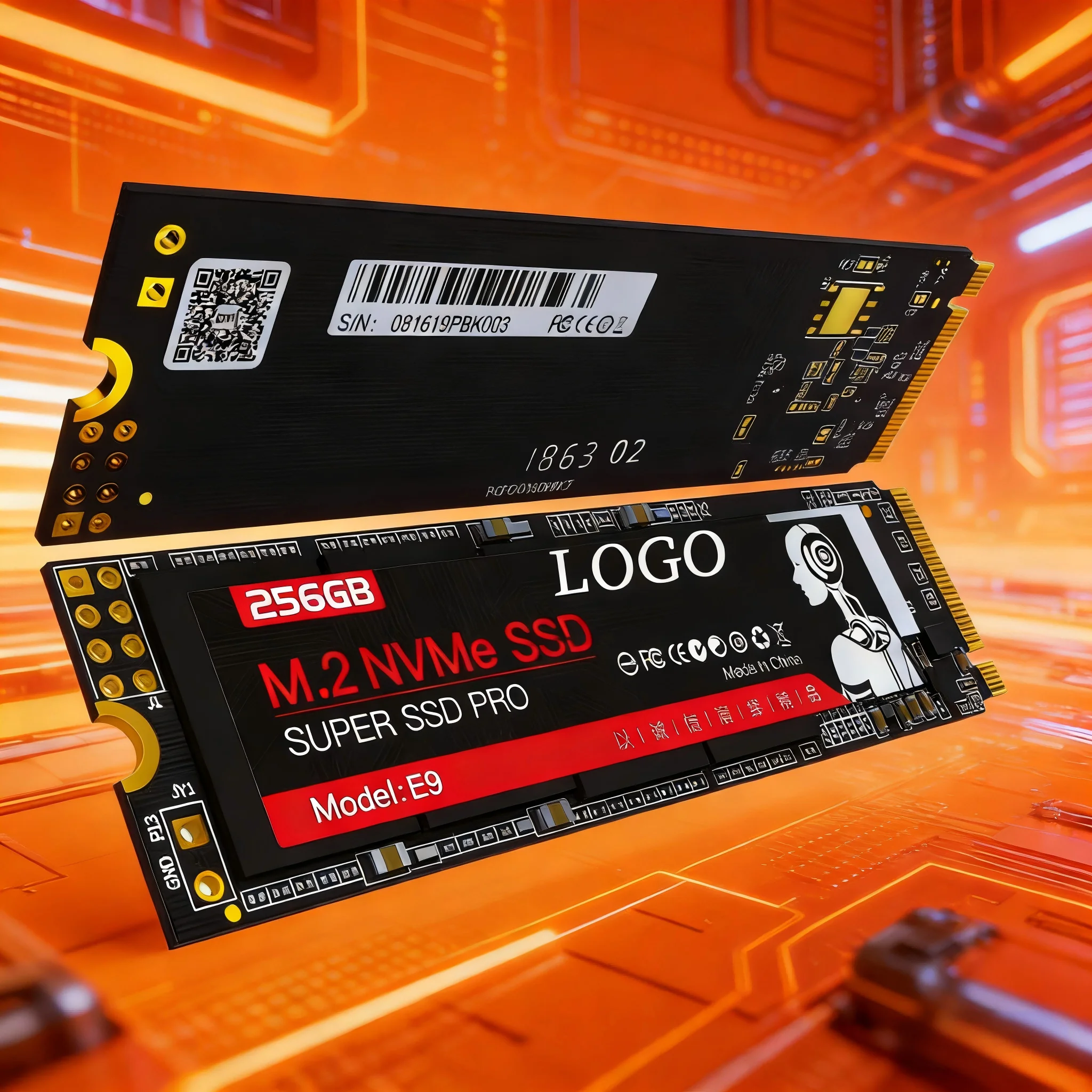 Side-by-side comparison of M.2 2280 single-sided vs double-sided PCBs