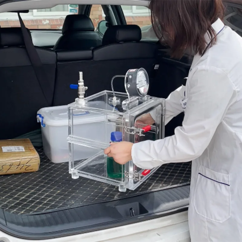 Lab Container That Contain Gas Laboratory Sample Transfer Box Inert Gas protection Box Experimental ...