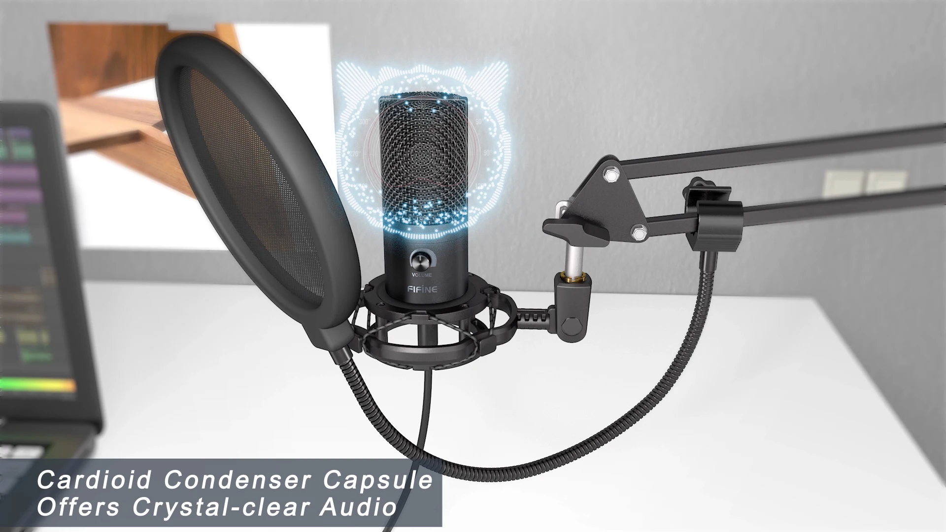 Fifine Wholesale Condenser Usb Studio Mic,Streaming Gaming Recording