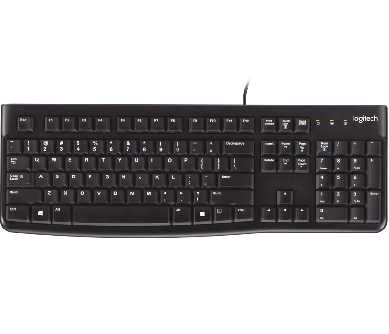 Logitech K120 Wired Keyboard 104 Keys USB 2.0 Ce Keyboard Plug-and-play USB  Keyboard