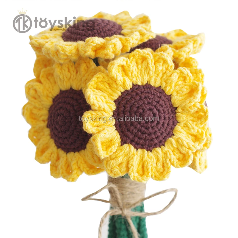 Tk-hilo Tejido Hecho A Mano De Girasol,Decoración Con Gancho De  Aguja,Ganchillo,Flores Amigurumi,Venta Al Por Mayor - Buy Girasol,Hecho A  Mano De,Crochet Girasol Product on 