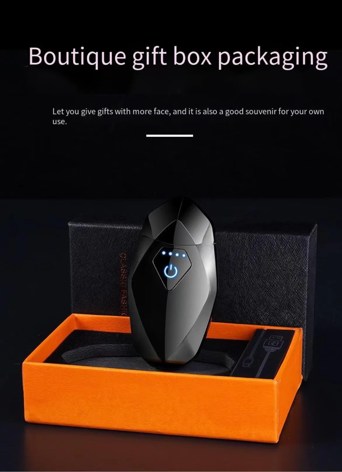 Electric Rechargeable Encendedor Usb Dual Arc Cigarette Lighter