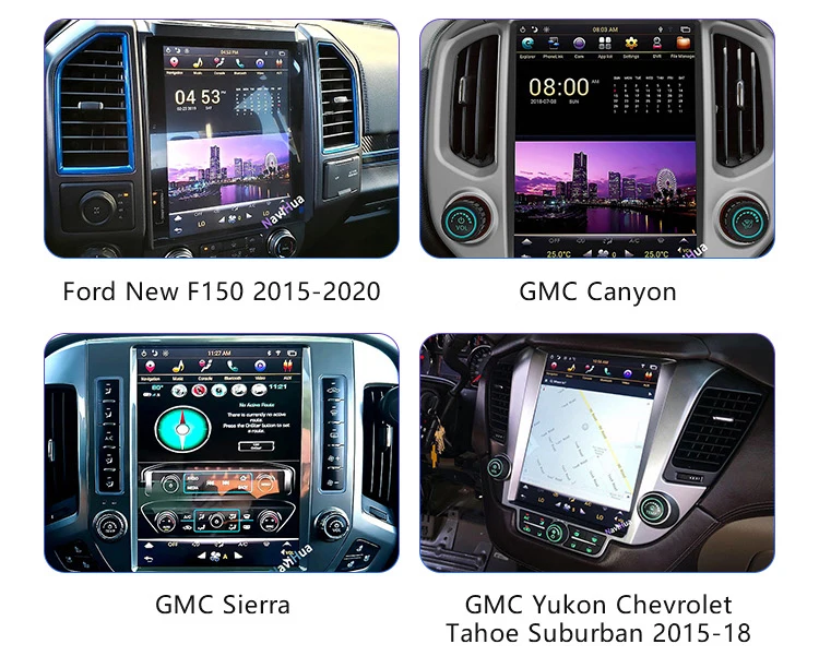 Tesla Style Android Car Dvd Radio Player With 12.1" For Gmc Yukon