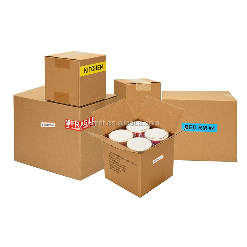 Customized Packaging And Labeling Services Home Moving Color Coded