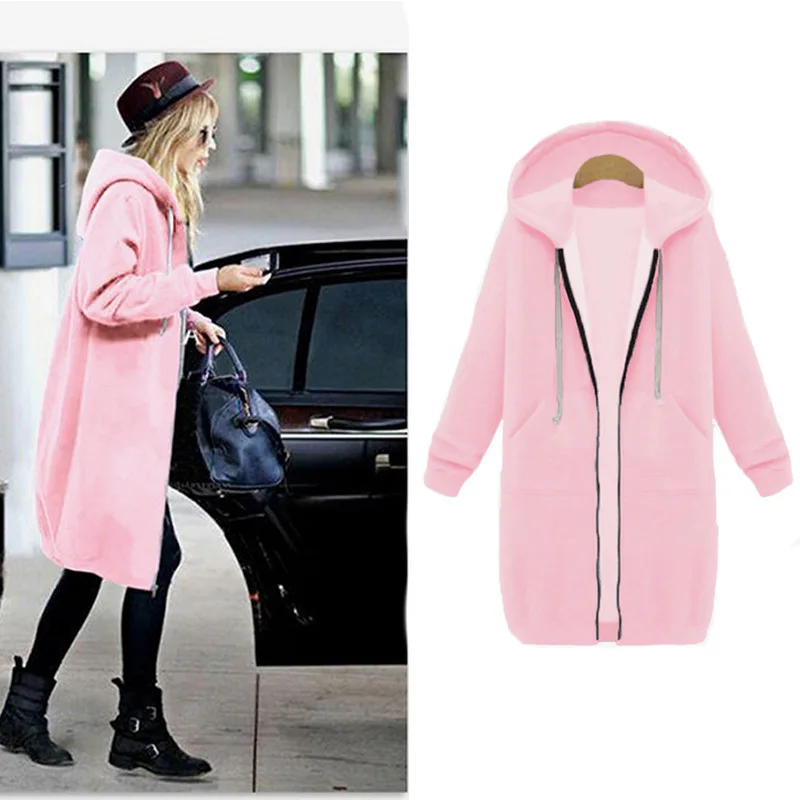 Пальто розовое с капюшоном