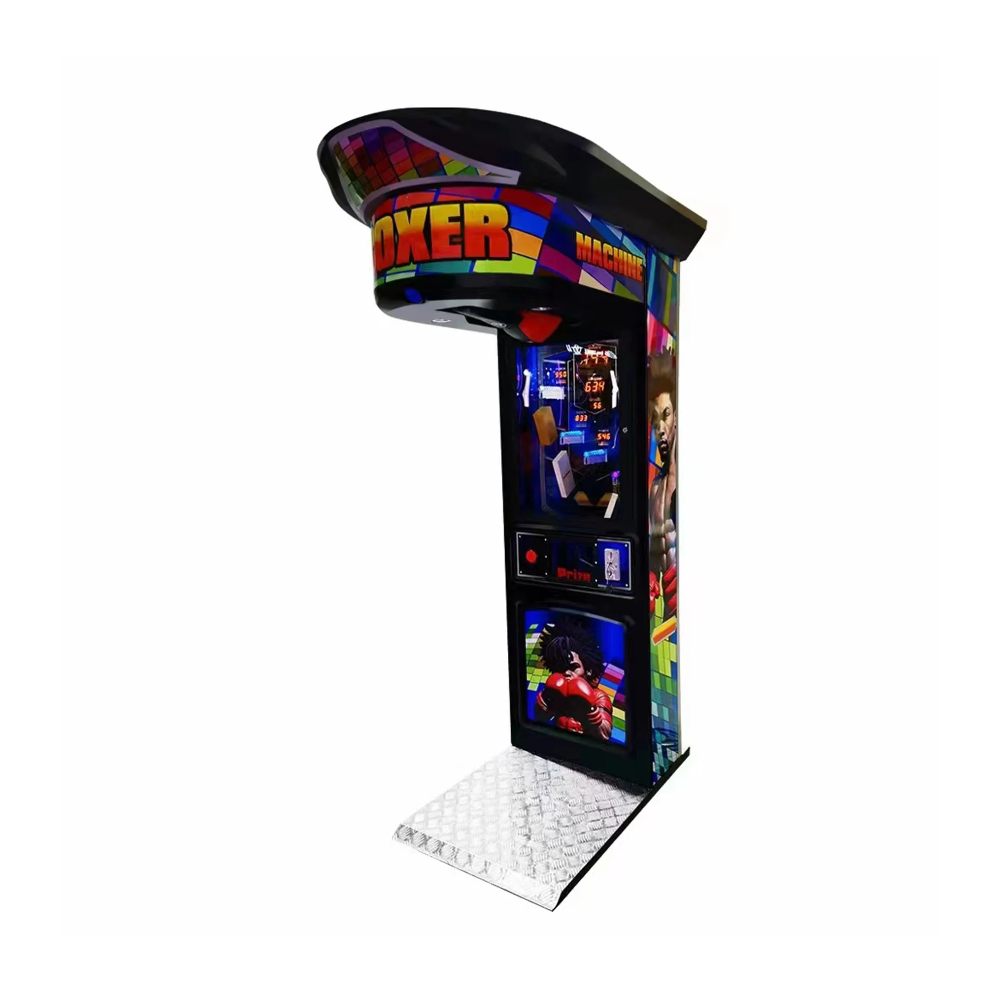 Hot Sale Amusement Park Boxing Machine Indoor Sport Big Punch Coin Operated Boxing Game Machine Boxing Punch Machine factory