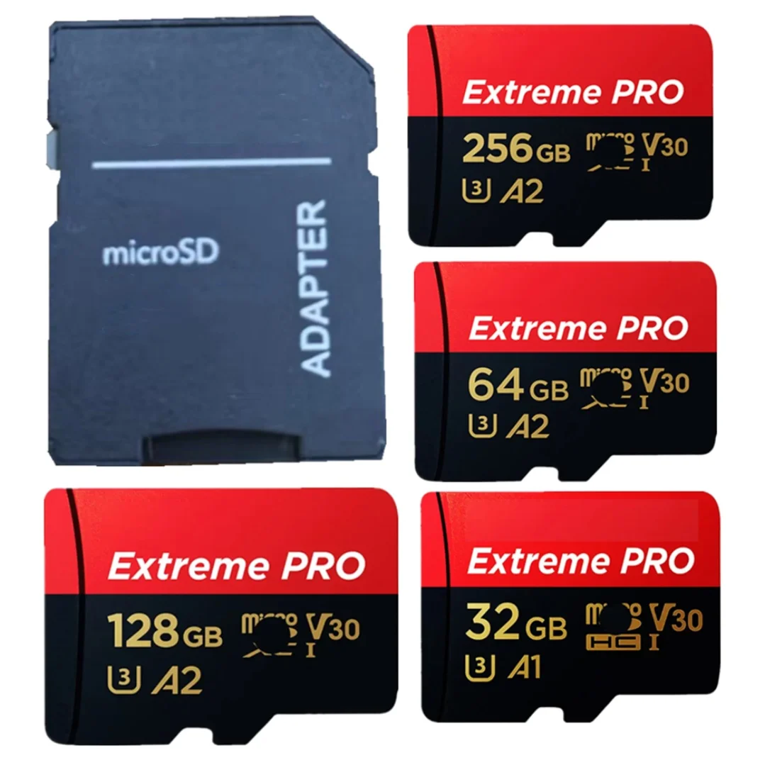 Side-by-side comparison of UHS-I and microSD Express 1TB cards