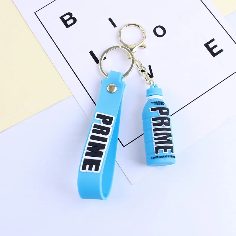 Lilangda 2023 New Cute Cartoon Prime Key Chain Soft Pvc Keychain Drink