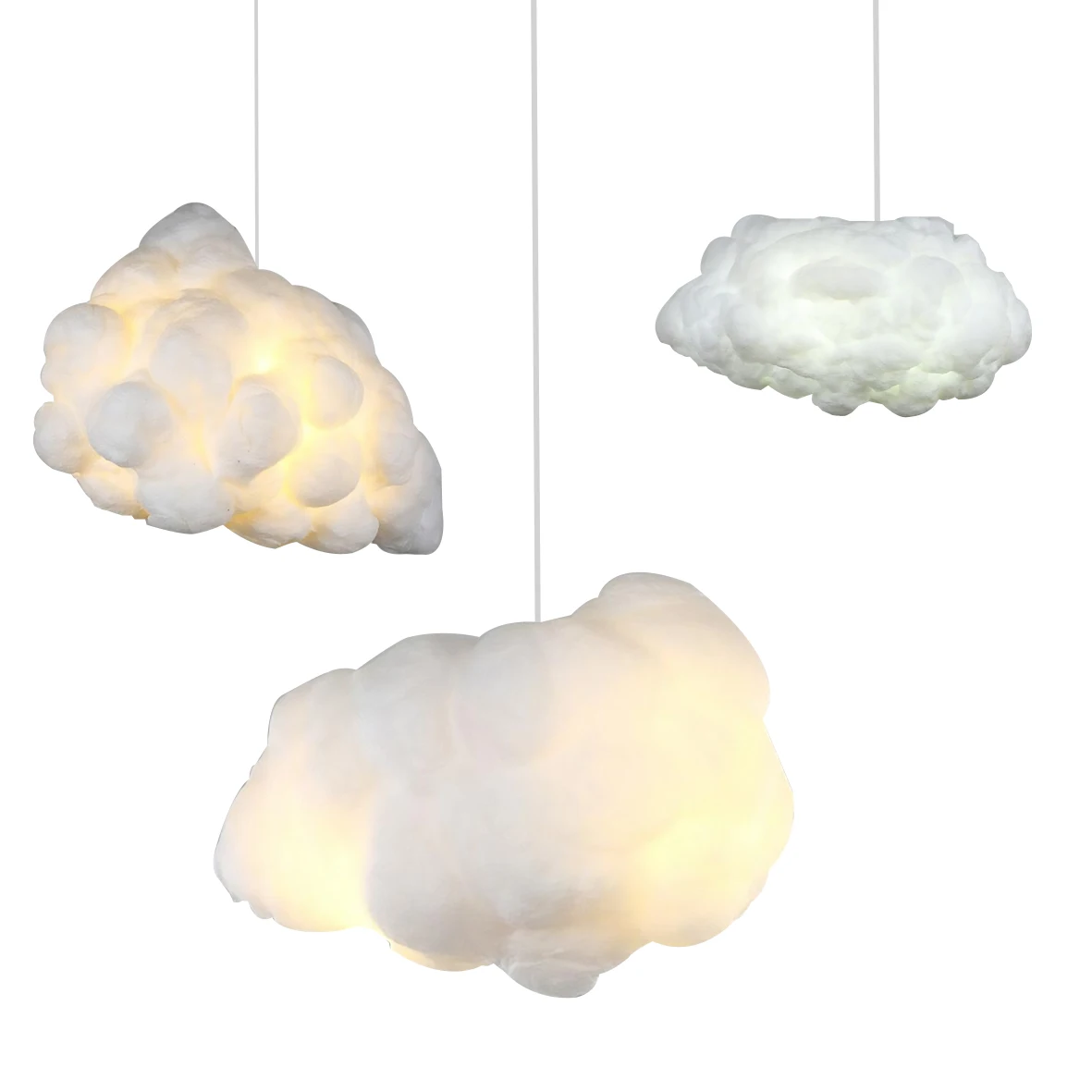 new style custom white living room cloud designer pendant lighting modern chandeliers
