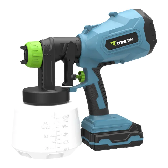20v Electric Cordless Battery Paint Sprayer Paint Spray Gun 2.0mah
