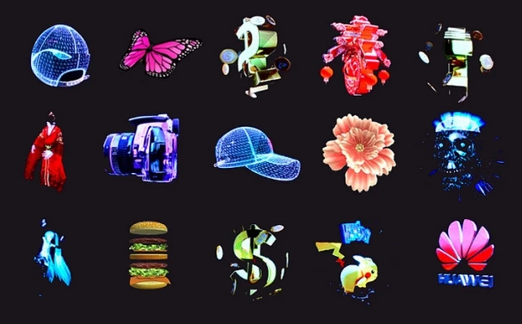 led fan 3D hologram display