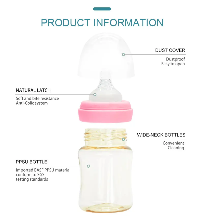 Factory Oem Bpa Free Ppsu Baby Bottle Set 180ml 240ml 300ml Quick Mix ...