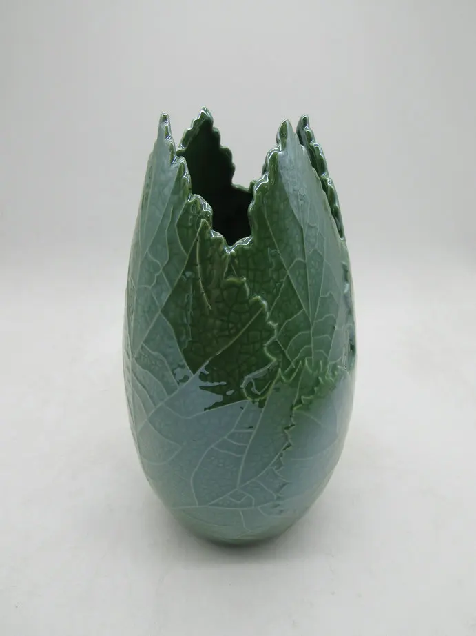 Broken Egg Shape Ceramic Vases,Table Top Decoration Ceramic Decoration