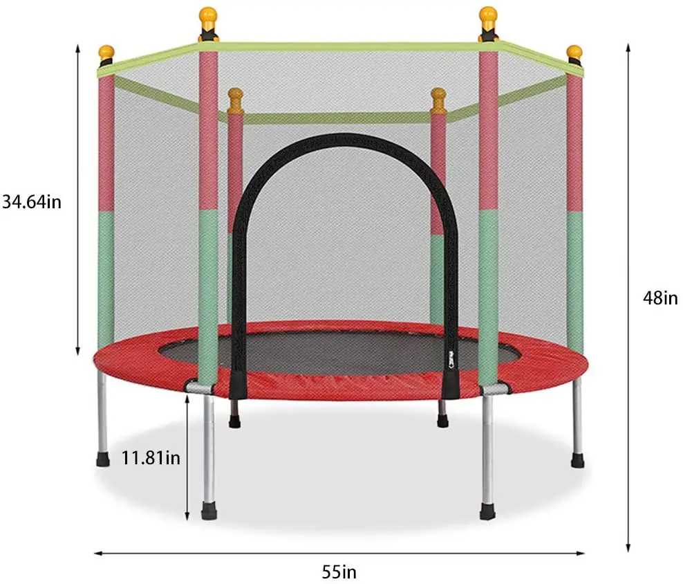 Indoor Play Children's Indoor Bounce Bed Foldable Trampoline Bed With