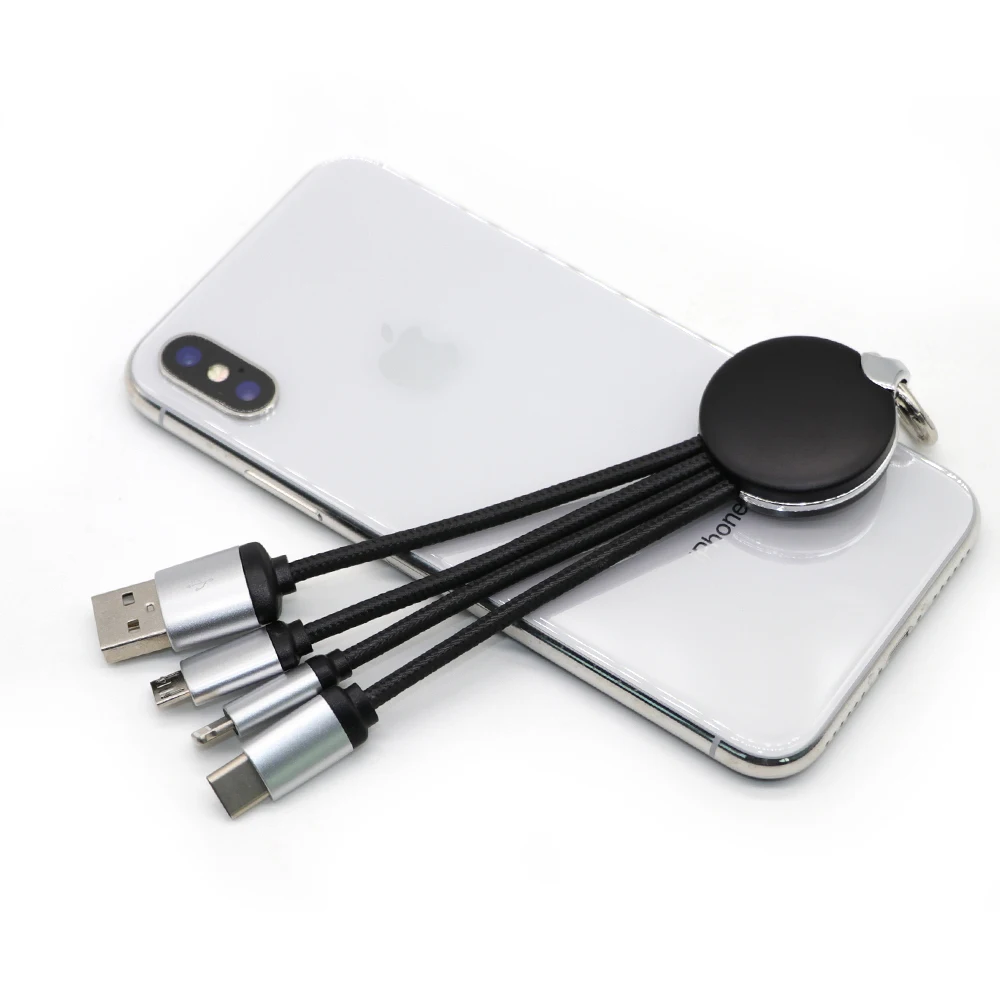 Latest Design Fast Charging Type-C 4 In 1 Charging Cable Usb With glowing logo - ANKUX.COM