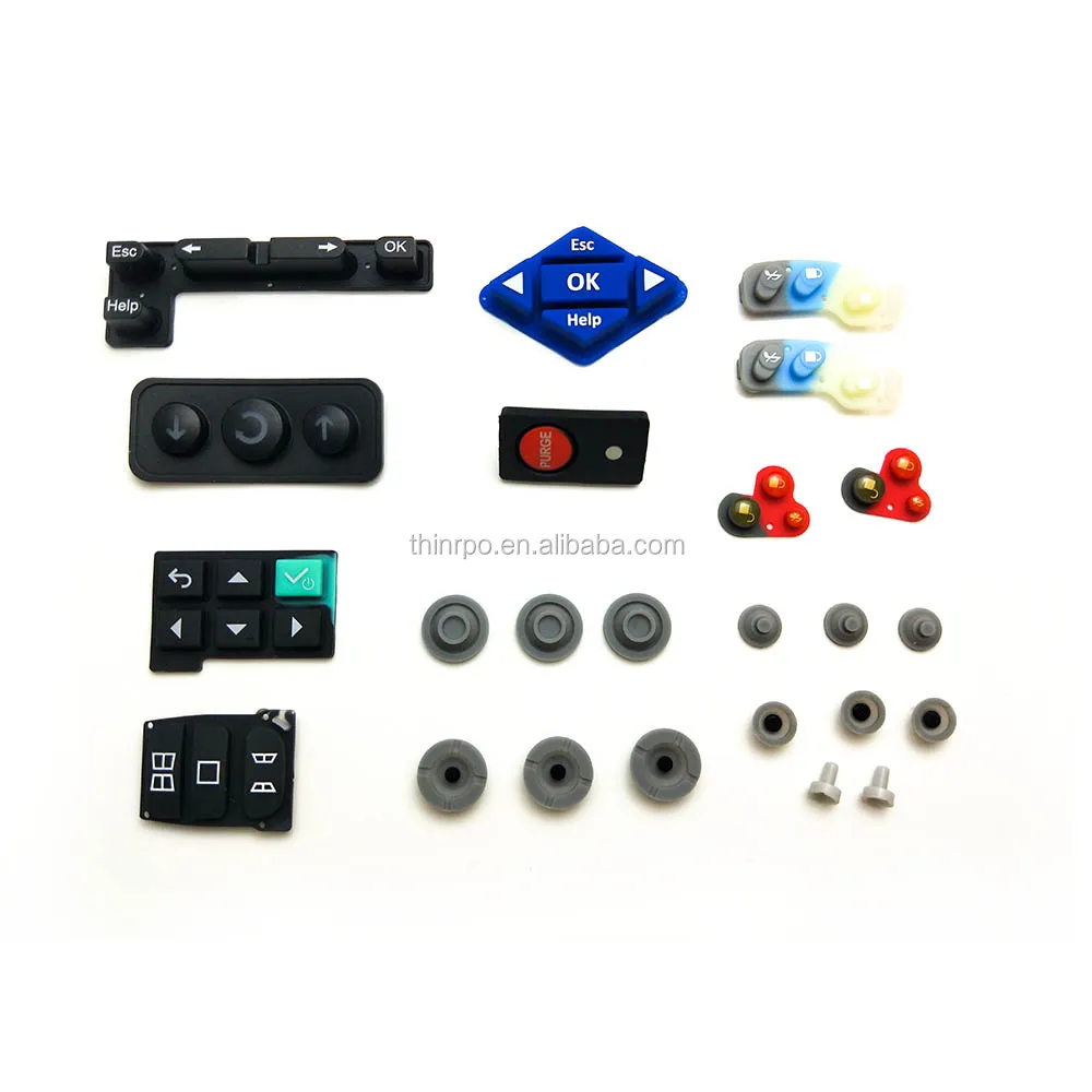 Factory Custom Conductive Push Keypad Switch Silicone Rubber Push
