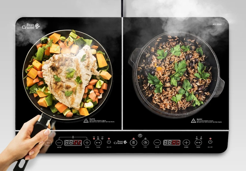 Factory Direct Supply 2 Burners Multi Far Infrared Hot Plate Electric Induction Stove Cooktops