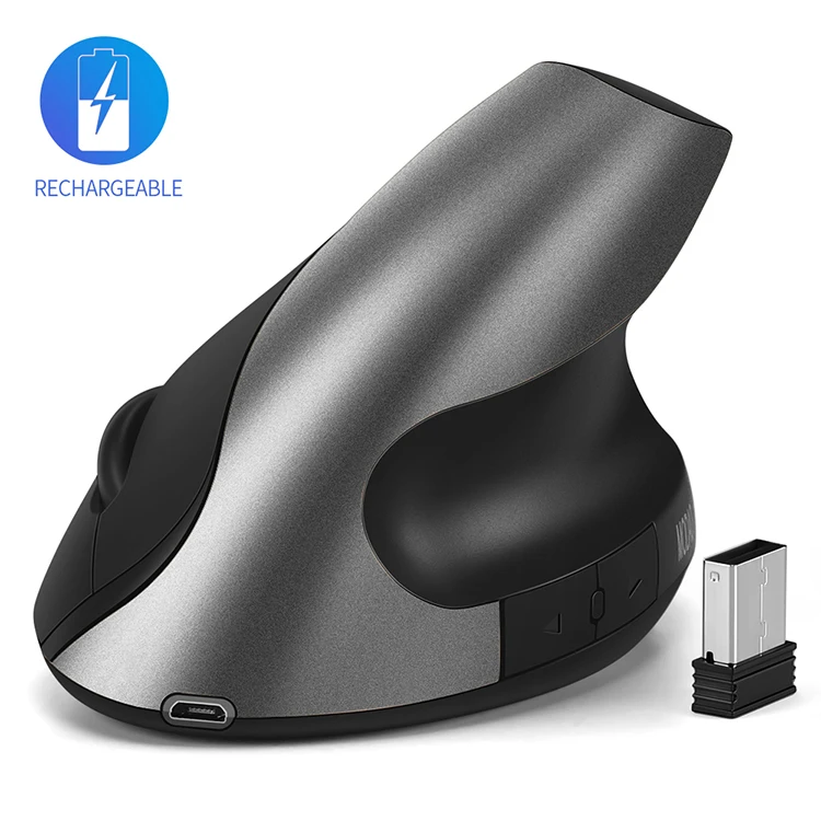 Mouse Ergonomic Vertical Silent Wireless 2400 Dpi Rechargeable - Buy
