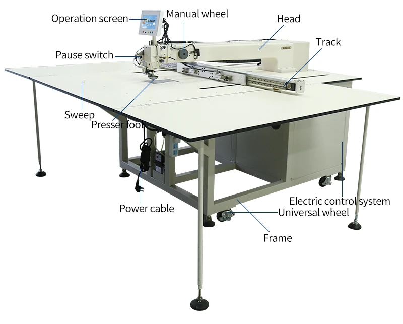 Xc12080 Car Interior Upholstery Cnc Programmable Sewing Machine Large