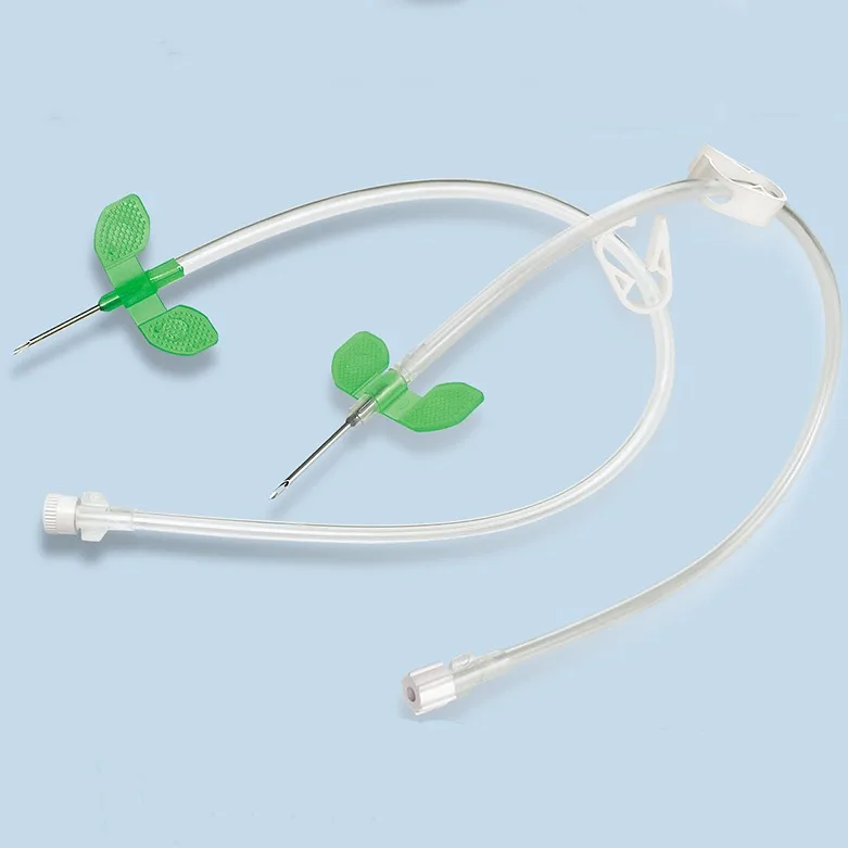 Disposable AV fistula needle CE ISO fixed wing/rotatable wing 300mm 30cm length details