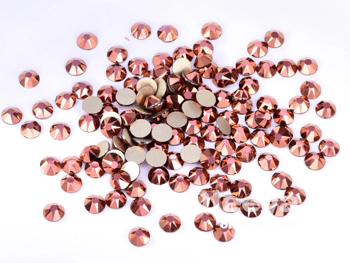 Super Shiny Over 70 Colors 2088 16 Cut Facets Nail Art Rhinestones SS20 Rose Gold Non Hotfix Flatback Strass Stone Nail Crystals