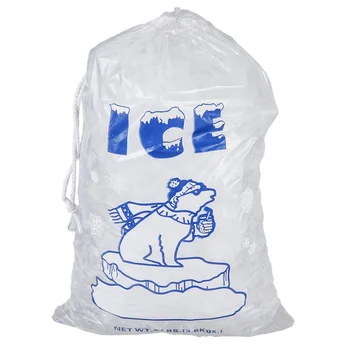 Custom 10lbs Ldpe Ice Cube Plastic Bag Logo Printed - Buy Plastic Ice ...