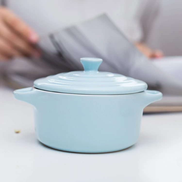 High quality home used ceramic casserole candy colors stoneware mini cocotte.jpg