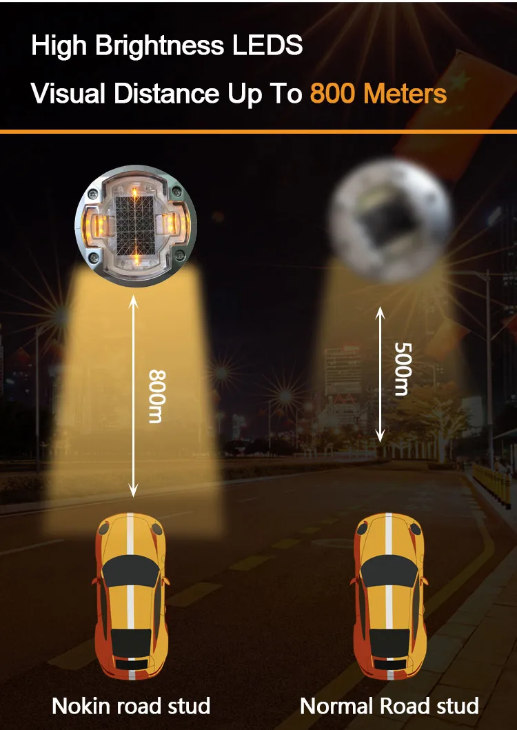 Lights cat eyes reflective led solar road stud lights manufacture