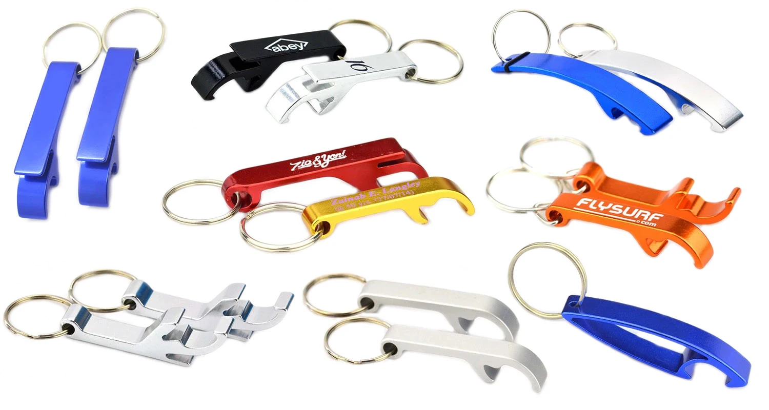Custom Bottle Openers Flashlight Key Chain Carabiner Keychain Bottle
