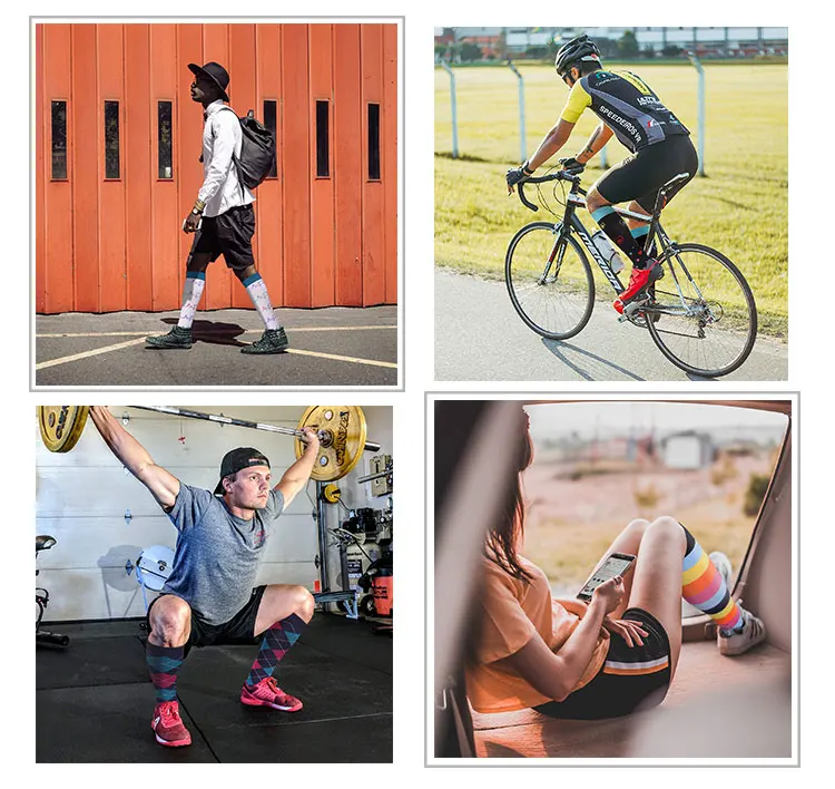 Compression-Socks-71.  Eco-Friendly Unisex custom logo running medical football sports compression socks 