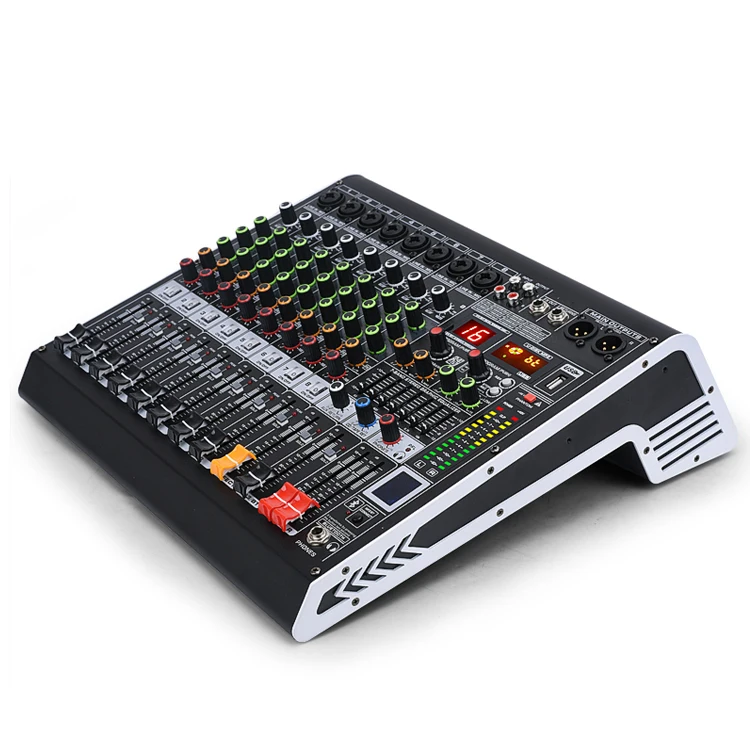 Mc8 8 Channel Professional Digital Interface Mixer Audio Sound Board