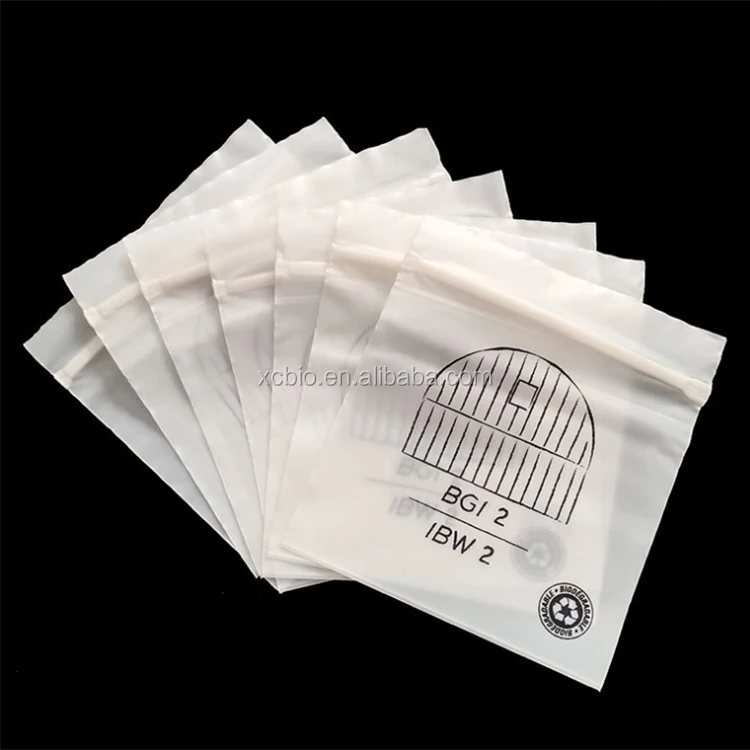 eco friendly cornstarch made biodegradable custom personalised printed non-plastic zipper bags custom logo
