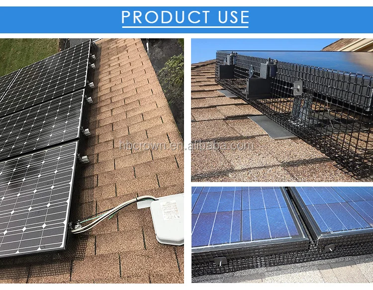 Solar Panel Mesh Picture Sustainable PVC Coated Wire Mesh for Solar Panels & Pigeon Guards