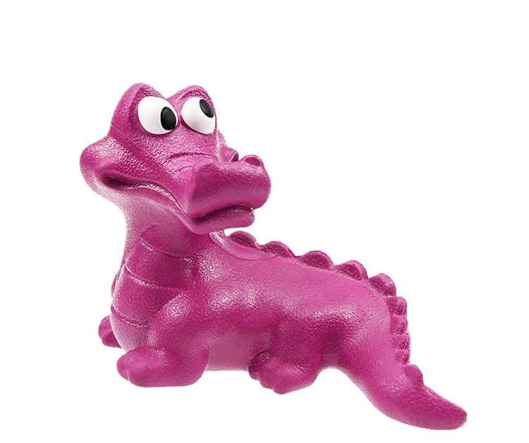 Crocodile series dog toys chewing creaky pet toys interactive training to play with interesting rubber dog toys