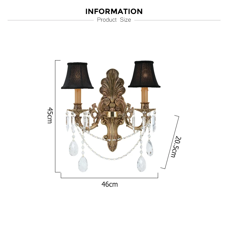 wholesale low price crystal wall sconce