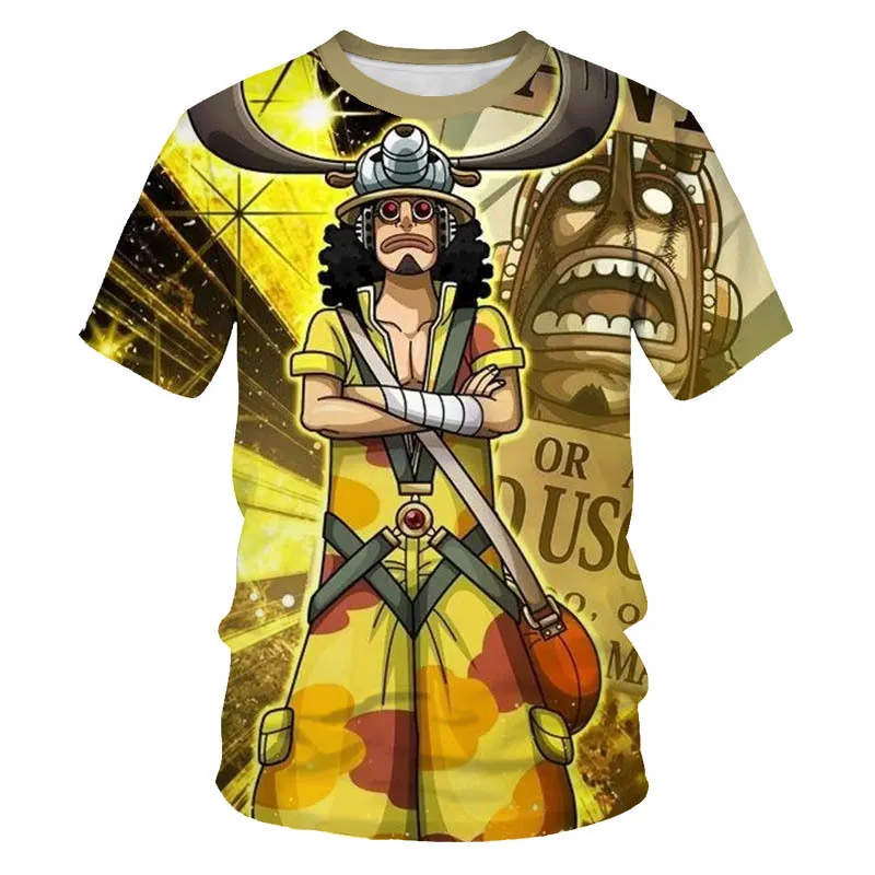 Slik Cotton Luffy Zoro Sanji Nami Ace Sabo One Piece Anime T Shirt One