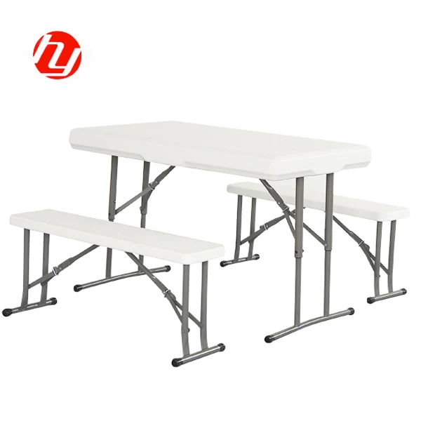 Folding Table And Chair Picnic And Beer Plastic Outdoor Table Steel