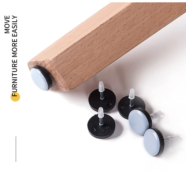 Hyderon Homemade Furniture Leveling Feet Ptfe Metal Adjustable Glides Chair Table