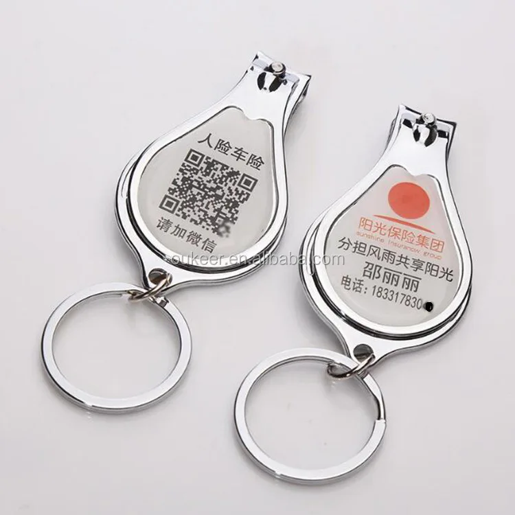 Personalized Promotional Gift Opener Bottle Opener Keychain With Nail