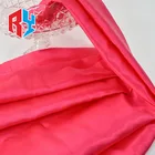 Packaging Customization Satin Fabric Stock No Patterned Custom Color Garment Lining Polyester Silk Satin Fabric
