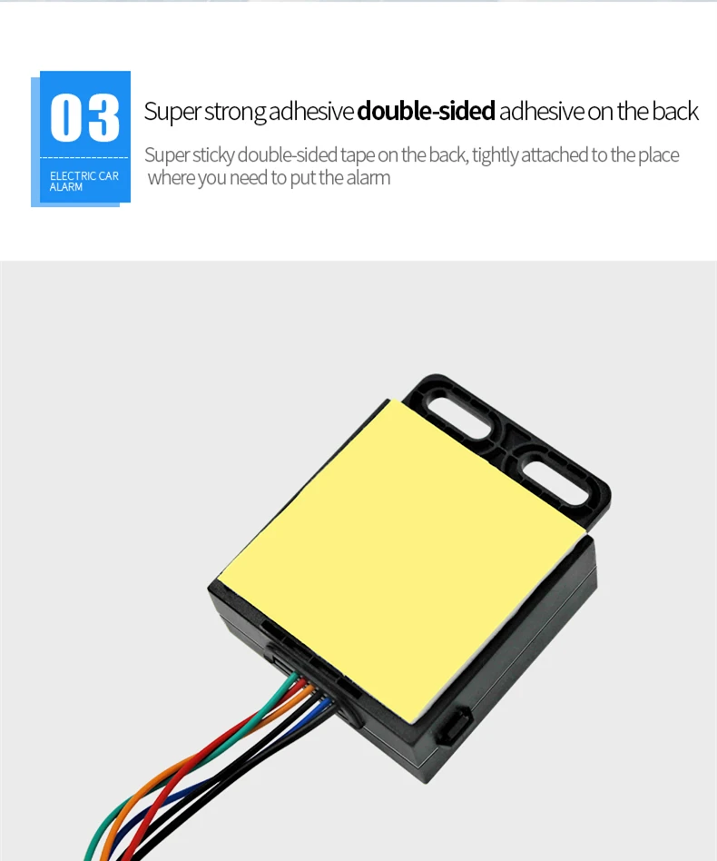 Universal 48v72v One Way Waterproof Antitheft Electric Bike Alarm E