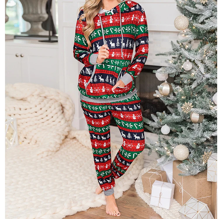 VEKDOEN Womens One Piece Onsies Print Sleepwear Ugly Christmas Pajamas Jumpsuit Rompers Clubwear Nightwear Plus Size 