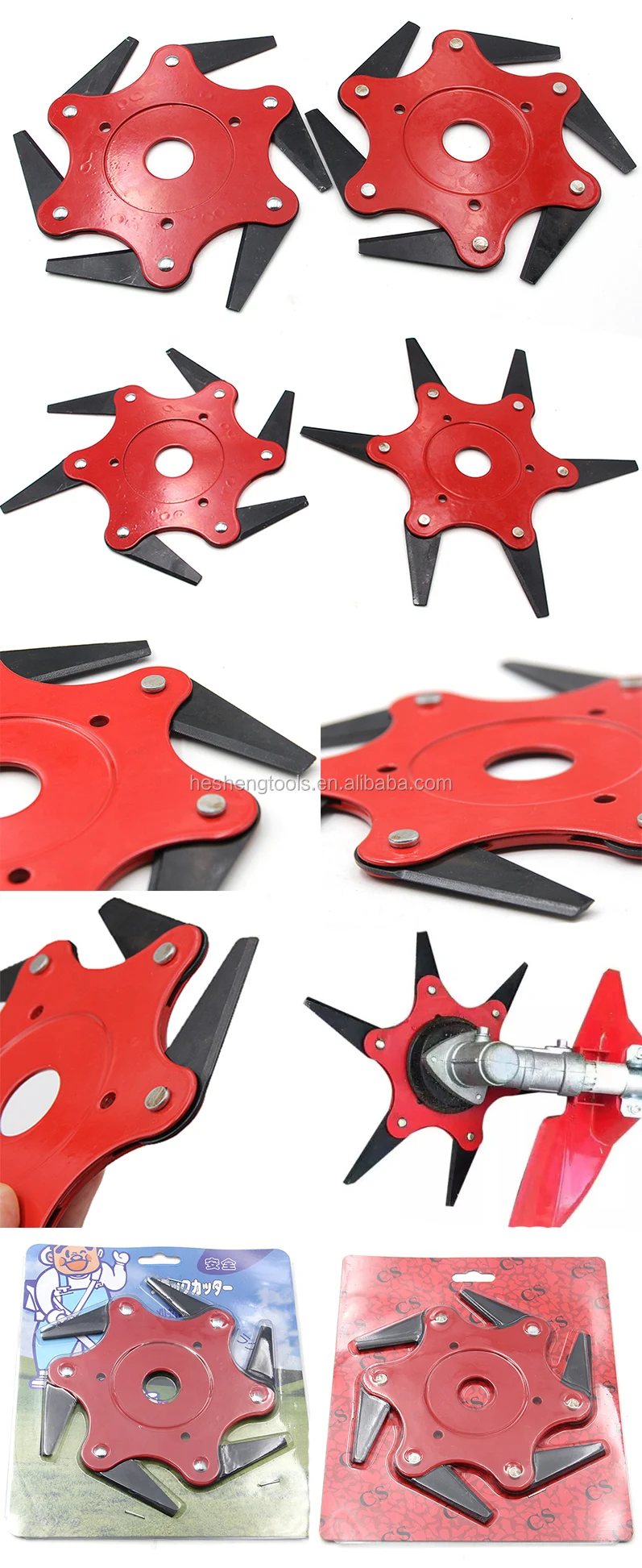 Grass Cutter Blade 6 Teeth Grass Trimmer Head Garden Lawn Yard Grass