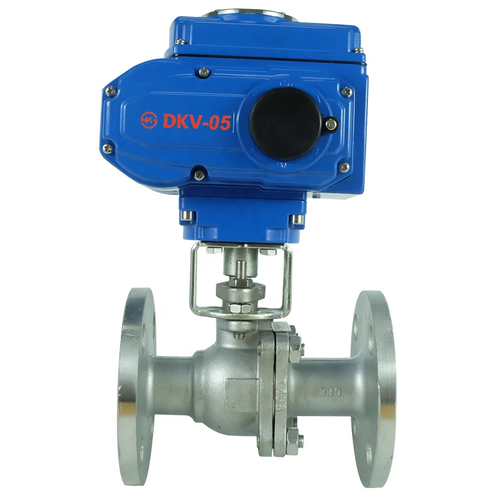 Dkv Electric Flange Ball Valve Dn50 Stainless Steel 304/316 Pn16 Water ...